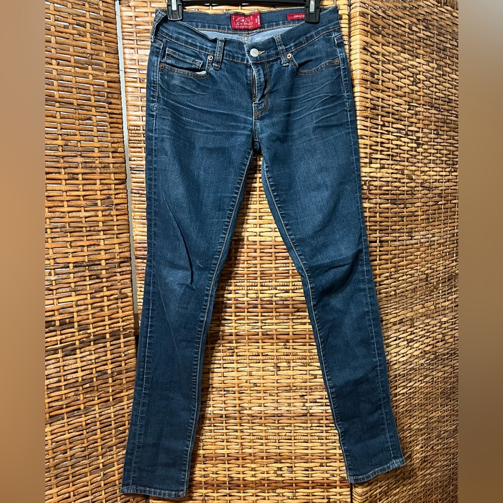 Lucky Brand Womens Charlie Skinny Low Rise Denim